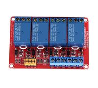 Modulo Relè 4 Canali DC 12V con Fotoaccoppiatore, Scheda Espansione per R3 MEGA 2560 DSP ARM PIC AVR, Trigger Alto e Basso, 73x50x18,5mm