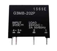 Modulo relè 5PCS G3MB-202P G3MB 202P DC-AC PCB SSR In 5V DC Out 240V AC 2A Modulo relè a stato solido(DC 12V)