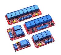 Modulo relè 5V 12V 24V 1/2/4/6/8 canali di controllo intelligente domestico Trigger ad alto e basso livello Doppio isolamento accoppiatore ottico(4 WAY Channel)