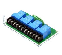 Modulo relè 5V 30A a 1 via, 2 vie, 4 vie, trigger di livello alto e basso, modulo di controllo PLC automatico for casa intelligente senza guida.(4 channel 5V)