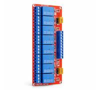 Modulo Relè 8 Canali 24V Trigger Livello Alto Basso con Fotoaccoppiatore per Controllo Elettrico e Automazione
