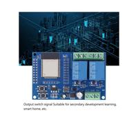 Modulo Relè A 2 Canali 5V ESP32 4M Flash Scheda Relè Programmabile di Capacità per Studio e Sviluppo DC5-60V