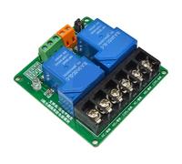 Modulo relè a 2 canali DC 5V 12V 24V Modulo di isolamento optoaccoppiatore 30A Relè di trigger di livello alto e basso PLC(5V)