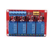 Modulo relè a 4 canali 5 V / 12 V / 24 V, scheda a relè optoaccoppiatore Trigger alto e basso per (24V)
