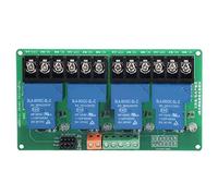 Modulo relè a 4 canali con capacità di carico di 30 A - Controllo trigger di livello alto e basso 5 V con isolamento optoaccoppiatore per automazione PLC industriale e (5 V)