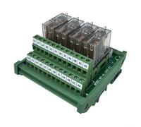 Modulo relè a 4 canali KP-4L-24V-C1 con corrente di carico 5A per controllo PLC, compatibile con G2R-2, 2 chiusure e 2 aperture, scheda isolante verde, compatto 77x87x63mm (DC12V)