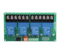 Modulo relè a 4 canali Relè a corrente elevata e bassa 30A con accoppiatore ottico di isolamento 12V per controllo automatico del circuito Plc per uso industriale (12v)