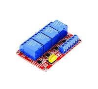 Modulo Relè A 4 Canali, Scheda da 12 V con Isolamento Optoaccoppiatore, Supporto Trigger di Livello Alto e Basso