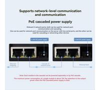 Modulo relè a 8 canali Doppia porta Ethernet Protocollo Modbus RTU Supporto PoE Porta di rete Comunicazione a cascata