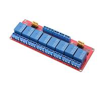 Modulo relè a 8 canali, interruttore modulo relè scheda DC 5V/12V/24V con trigger di livello basso alto isolamento OPTO(5V)