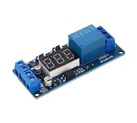 Modulo relè a ritardo 12 VDC, modulo relè a ritardo con display LCD, scheda di controllo programmabile per commutazione timer elettrico per adattatore batteria