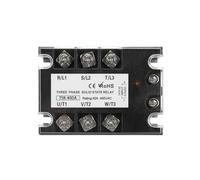 Modulo relè a stato solido AC di controllo CC trifase SSR 10A 25A 40A 60A 80A 100A 120A 150/200A 5-32VDC a 24-480VAC Dissipatore calore(TSR-40DA)