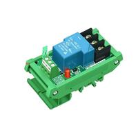 Modulo relè ad alta corrente a 1 via, 30 A, ingresso 5 V, 12 V e 24 V, modulo relè for montaggio su guida DIN. Modulo di controllo industriale PLC(With PCB Carrier,Input 12V)