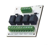 Modulo relè ad incastro a doppia porta per controllo accessi uscita, uscita segnale di blocco sicuro 5A 24V, design compatto per la sicurezza della prigione bancaria