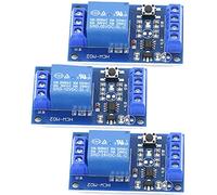Modulo Relè Bistabile DC 5V/12V/24V Modulo Relè a Pulsante Singolo Modulo Relè a Una Chiave Modifica auto Start-Stop Interruttore relè Autobloccante (12V)