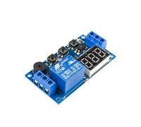 Modulo relè con display LED digitale con ritardo di tempo, scheda di controllo DC 12V, interruttore timer programmabile, ciclo di attivazione
