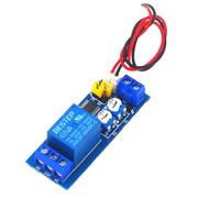 Modulo relè con ritardo di tempo di ciclo regolabile DC 5V 12V 24V, modulo relè interruttore ad anello ON-OFF, scheda relè temporale 0-100 secondi/minuti controllo del temporizzatore (24V)