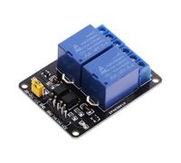 Modulo relè DC 5V a 1 canale, unidirezionale, con scheda di espansione trigger a basso livello con optoaccoppiatore, 1 pezzo(5V,2 Chanel)