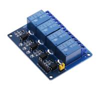 Modulo relè DC 5V a 1 canale, unidirezionale, con scheda di espansione trigger a basso livello con optoaccoppiatore, 1 pezzo(5V,4 Chanel)
