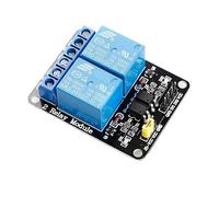 Modulo Relè DC 5V A 2 Canali Con Scheda Di Espansione Trigger A Basso Livello Accoppiatore Ottico, Compatibile Con Arduino, R3 MEGA 2560 1280 DSP AR(BLUE R)