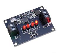 Modulo relè di rilevamento vibrazioni regolabile con timer di ritardo da zero a quindici minuti, supporto CC 4 V a 30 V ingresso per automazione di fabbrica e avvisi di sicurezza in guscio di plastica