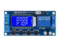Modulo Relè di Ritardo 5V 12V 24V, Timer Ciclo di Ritardo Spegnimento 0, 01 S-9999 Min con Display LCD, Controller Smart Home per Controllo Industriale
