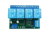 Modulo relè di ritardo DIP Switch 4ch DC 5V 12V 24V Flip-Flop Latch Bistabile Autobloccante Condizionatore potenza(24V)