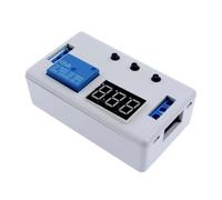 Modulo relè di ritardo for automazione con display digitale a LED da 12 V a 24 V, tempo di attivazione, timer di controllo del ciclo, interruttore regolabile.(24V)
