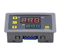 Modulo relè digitale ritardo temporale con doppio display a LED per automazione domestica Interruttore di controllo del timer del ciclo 220V 1 secondo a 999 ore Gamma di modalità di lavoro multiple
