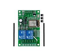 Modulo relè doppio ESP8266 ESP-12F AC 250V / DC 30V Scheda di sviluppo modulo relè 2 for la casa