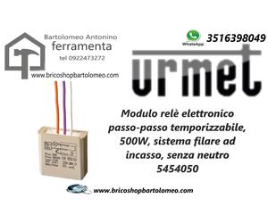 Modulo rele elettronico passo-passo temporizzabile, 500W, sistema filare ad inca