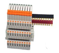 Modulo relè for guida DIN da 10 pezzi HF 41F con LED Relè 6A 5V 12V 24V Relè ad alta frequenza 41F-5-ZS 41F-12-ZS 41F-24-ZS(12V WH-ITE)