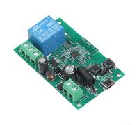 Modulo relè intelligente compatibile con EWELINK DC 5 V 7 - 32 V Wi-Fi RF telecomando con modalità di accensione e auto-blocco per automazione domestica e attivazione vocale tramite per Alexa, verde
