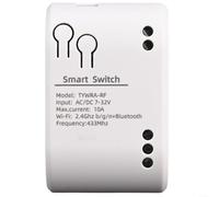 Modulo relè intelligente Tuya Interruttore WiFi a 1 via per automazione domestica, AC 7-32 V DC 12 V USB 5 V, carico massimo 10 A 2200 W, App e telecomando RF433, modalità autobloccante momentanea