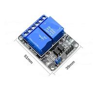 Modulo relè Jqc-3ff-sz a 1/2/4/6/8 vie 5V12V24V con scheda di sviluppo for trigger di basso livello con isolamento optoaccoppiatore(2 Way,24V)