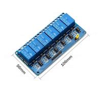 Modulo relè Jqc-3ff-sz a 1/2/4/6/8 vie 5V12V24V con scheda di sviluppo for trigger di basso livello con isolamento optoaccoppiatore(6 Way,5V)