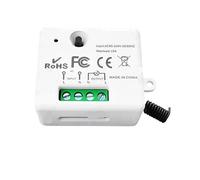 Modulo relè mini con interruttore a pulsante da parete da 50 m, 110 V 220 V 10 A(1Receiver)