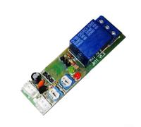 Modulo relè multifunzionale con circuito di ritardo, DC 5 V/12 V/24 V, controllo timer per sistemi di energia solare, modalità ciclo e -shot, compatibile con fai da te (CC 12 V 0-15 min)