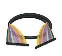 Modulo relè PLC Modulo di interfaccia header IDC50 con montaggio su guida DIN Scheda breakout IDC50 con indicazione LED(HL-IDC50-FF-2.0M)