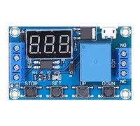 Modulo Relè Programmabile 6-30V con Isolamento Opto, Timer Ciclico a Ritardo e Pulsante STOP - Affidabile, Anti - Interferenze, per Controllo DC 30V / 5A o AC 220V 5A