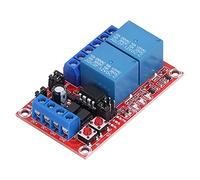 Modulo Relè Pulsante a 2 Canali Interblocco Autobloccante Standard Elevati E Bassi Trigger con Interruttore Canale Luce Per Controllo SCM, Controllo di Elettrodomestici, Controllo (12V)