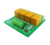 Modulo Relè RS485 RS422 A 4 Canali, Dimensioni Ridotte E Basso Consumo Energetico, MODBUS RTU COM UART, Porta Seriale, Interruttore, Custodia For Guida DIN, DC 12V 24V(DC 24V Only Board)