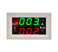 Modulo relè temporizzato a doppio display LED DC 20A, relè temporizzato digitale a 12 V, interruttore di controllo del tempo di ciclo di ritardo di temporizzazione(White)