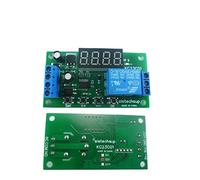 Modulo relè temporizzato DC 5V 12V 24V, interruttore del contatore di impulsi multifunzione, scheda relè temporizzatore regolabile (12V)