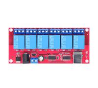 Modulo relè USB a 6 canali con unità regolabile, sche di controllo wireless gratuita per uso domestico, agricolo, ufficio, laboratorio, industriale, materiale PCB, capacità 10 A (12v)