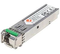 Modulo ricetrasmettitore ottico SFP bidirezionale WDM in fibra Gigabit Intellinet, porta monomodale 1000Base-Lx (LC), 10 km (6, NEW