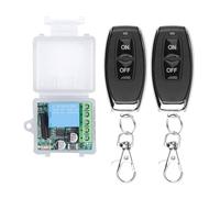 Modulo Ricevitore Relè Interruttore Telecomando Wireless RF DC 12V 1CH For Serratura Elettromagnetica Porta LED Smart Home(2Remote 1Receiver)