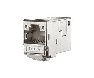 Modulo RJ45 BTR NETCOM Cat.6A Keystone 8(8) Argento 130910-I
