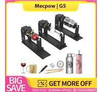 Modulo rullo rotante Mecpow G5, con ganasce versatili, mandrino rotante regolabile, colonna di supporto, per Mecpow e altre marche, motore a gradini da 42 mm, lunghezza rullo di incisione da 240 mm,