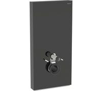 Geberit Monolith module sanitaire pour WC suspendu, 101 cm, entrée deau latérale, avec tubulure de raccordement, 131.022.SJ.6, 131.022.SJ.6, Colorazione: Vetro nero / Alluminio cromo nero